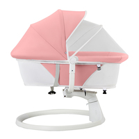 Chaise berçante pour bébé avec mouvement de balancement fluide, inclinaison réglable et design portable pour le confort du nouveau-né partout