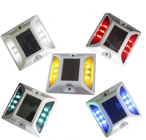 Baliza de Tráfico Reflectante para Montaje en <span class=keywords><strong>Suelo</strong></span>, Luz Estroboscópica de Advertencia de Seguridad Vial - Product Image 1