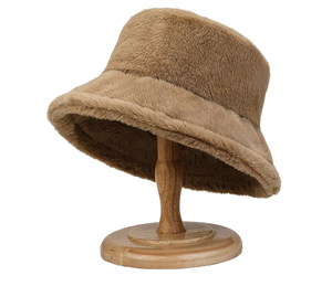 Флисовая шапка-бакет из шерпы на заказ, обычная, унисекс, пушистая, меховая - Product Image 2