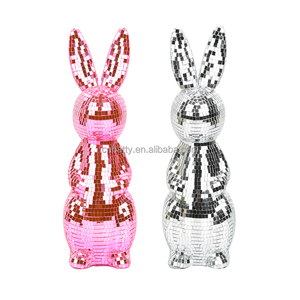 Factory Direct Sales High Quality Mosaic Glass Easter Bunny Disco Ball Decorative Ornament Party <b>Supplies</b> Home <b>Decoration</b> - Product Image 5