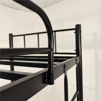 Fournisseur professionnel en gros de cadres de lit en métal modernes, extensibles, pliables, à double étage, pour hôtel, dortoir, chambre à coucher