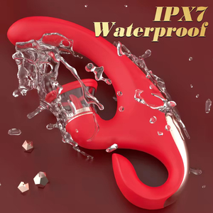 ไวเบรเตอร์แบบ 3 in 1 สำหรับผู้หญิง ทำจากซิลิโคน กระตุ้นจุดจี คลิตอริส และลิ้นสั่น - Product Image 4