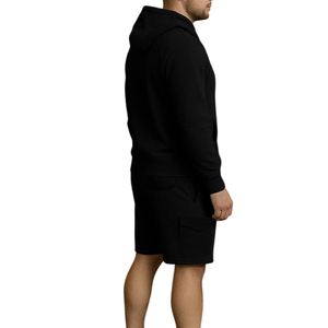 Conjunto de Sudadera con Capucha y Pantalones Cortos Personalizados Ecológicos de Verano al por Mayor, Conjunto de Sudadera con Capucha y Pantalones Cortos de Manga Larga de Invierno Estilo Urbano - Product Image 2