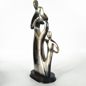 Escultura Familiar <span class=keywords><strong>de</strong></span> 3 Personas, Estatua Abstracta <span class=keywords><strong>de</strong></span> Resina, Figura <span class=keywords><strong>de</strong></span> Padres e Hijo, Arte - Product Image 5