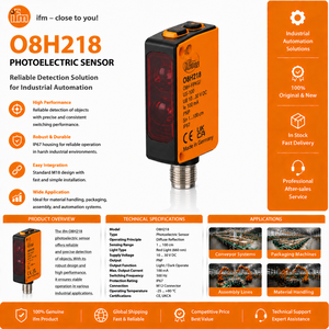 สวิตช์สุญญากาศอิเล็กทรอนิกส์ O8H218 ใหม่เอี่ยม 2 ช่องสัญญาณ พร้อมขั้วต่อ M12 สำหรับระบบอัตโนมัติในอุตสาหกรรม - Product Image 1
