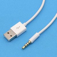 Kabel data antarmuka 3.5mm ke USB untuk mendengarkan musik di ponsel