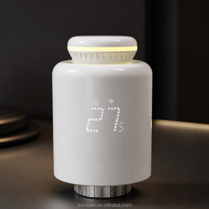 Valve thermostatique intelligente pour <span class=keywords><strong>radiateur</strong></span> Tuya WiFi, <span class=keywords><strong>thermostat</strong></span> programmable pour <span class=keywords><strong>radiateur</strong></span>, affichage LED, compatible avec Alexa Google Home - Product Image 1