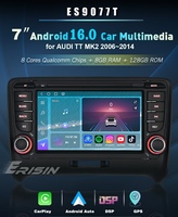 Estéreo para Auto Android 16 de 7 Pulgadas, 8GB, 128GB para Audi TT MK2 2006-2014, CarPlay Inalámbrico, Android Auto, GPS, DAB+, DSP