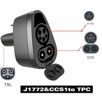 CCS1 et J1772 Combo Chargeur Rapide Connecteur Tesla 80A AC 300A 250KW DC Chargeur Rapide 2in1 CCS1 & J1772 vers TPC Tesla EV Adaptateur