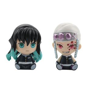 Set juguetes venta completa OEM PVC vinilo pu juguetes decorasion Demon Slayer Kamado tanjiro kamado nezuko <span class=keywords><strong>Kimetsu</strong></span> <span class=keywords><strong>no</strong></span> <span class=keywords><strong>Yaiba</strong></span> figura - Product Image 3