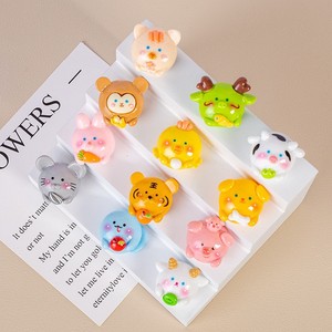 Dibujos animados lindo Animal tridimensional doce signos del zodiaco chino encantos de resina para DIY crema pegamento teléfono caso Accesorios - Product Image 3