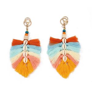 Renkli makrome anahtarlık Boho dokuma püskül anahtar zincirleri araba anahtarlığı çanta cüzdan kadınlar iç<span class=keywords><strong>in</strong></span> tutucu takı - Product Image 4