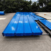 Korrosionsbeständige Vorbeschichtete Wellblech-Dachplatten RAL 5012 Blau Stahldachziegel für Fabrik-Werkstatt-Gebäude