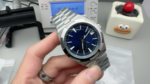 Diepblauw Rvs Heren Mechanische Duiker Horloge 41Mm Ppf Fabriek Chronograaf Alarm Wijzer Wijzerplaat Oceanmaster 4500V - Product Image 2
