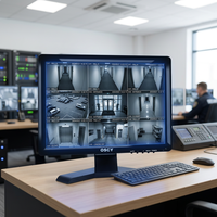 Écran industriel TFT LCD à matrice active 15 pouces, rapport 4:3, interface VGA/HDMI/BNC/AV/USB pour la vidéosurveillance professionnelle