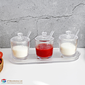 Sausflesjes Keuken Kruidenpottenset Zonnegeel Deksel & Lepel Schattige Kruidenpotjesset - Product Image 2