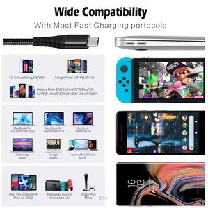 Nhanh Chóng Sạc C Để C Cáp Điện Thoại Di Động Sạc Cáp Cáp USB Loại C 60W Cho Android Apple Thiết Bị Di Động - Product Image 6