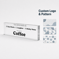 Bloc acrylique transparent massif de 20 mm, personnalisable en usine, avec logo, écologique, pour présentoir de magasin ou bureau moderne