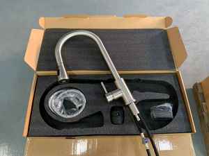 Grifo Monomando Extraíble para Fregadero de Cocina <span class=keywords><strong>HUICI</strong></span>, de Alta Calidad y al Mejor Precio, en Acero Inoxidable 304, con Agua Fría y Caliente - Product Image 6