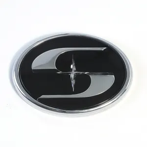 Badge per cofano anteriore o portellone posteriore per auto con targhetta personalizzata Design rotondo con Logo impermeabile abs emblema