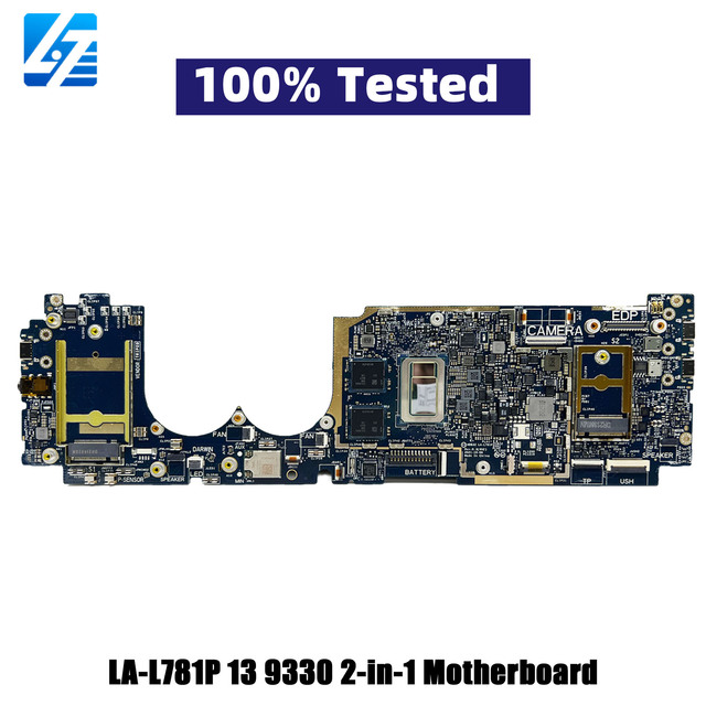 Repair  Latitude 9330 2-in-1 Laptop Motherboard With I5 I7 CPU 00Y1WN 0DXMXY CN-0DXMXY HDB32 LA-L781P 100% Test OK