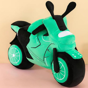 Cojín de Peluche <span class=keywords><strong>con</strong></span> Forma de Motocicleta Verde al por Mayor, Cojín de Peluche para Cama, Sofá, Decoración del Hogar, Peluche Suave de Dibujos Animados <span class=keywords><strong>con</strong></span> Forma de Motocicleta - Product Image 2