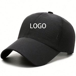 Gorras Deportivas Transpirables de Malla de Secado Rápido, Gorras Cerradas, Gorra de Béisbol con Logotipo Personalizado para Marca Personal o Empresarial - Product Image 1