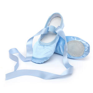 Zapatos <span class=keywords><strong>de</strong></span> <span class=keywords><strong>Ballet</strong></span> <span class=keywords><strong>de</strong></span> satén <span class=keywords><strong>Punta</strong></span> del dedo del pie Zapatos <span class=keywords><strong>de</strong></span> práctica <span class=keywords><strong>de</strong></span> yoga Forma <span class=keywords><strong>de</strong></span> corbata Danza para adultos Zapatos <span class=keywords><strong>de</strong></span> suela blanda - Product Image 2