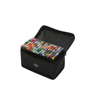 Marqueur à double pointe à encre à base d'alcool, couleurs fortes, 100/120/168/204 couleurs, pour la peinture, la coloration, le croquis et le dessin - Product Image 2