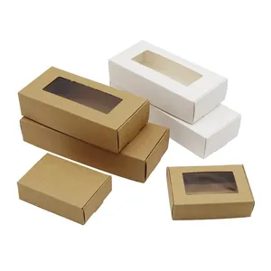 Scatola di carta a colori personalizzata all'ingrosso 12x12x12 scatola per torta con coperchio trasparente