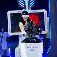 De pie VR Gatling diseño comercial Realidad Virtual tiro equipo de juego simulador VR máquina de juego
