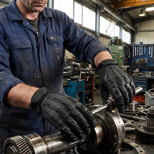 Buitensporten Motorfiets Heren Synthetisch lederen handschoenen Antislip Touchscreen Jagen Fietsen Motocross Tactische handschoenen CE/ISO - Product Image 5