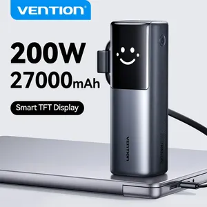 <span class=keywords><strong>Batterie</strong></span> <span class=keywords><strong>externe</strong></span> portable VENTION TFT Display Power Bank 200W <span class=keywords><strong>27000mAh</strong></span> en PC, charge rapide universelle PD3.1 - Product Image 1
