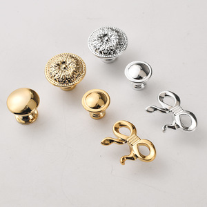 Furniture Handle And <b>Knob</b> Zinc Alloy Single Hole <b>Cabinet</b> Drawer Modern Minimalist European Style Durable Novelty Shape - Product Image 3