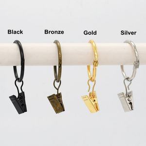 YIWANG - Anillo de Cortina Abierto de 1.2 Pulgadas con Clip Metálico para Cortinas - Product Image 3