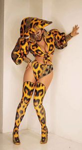 NOVANCE Ball Club leopardato tessuto da discoteca Sexy tutina da donna affascinante perché le ultime tendenze sessualità avanzate personalizzate - Product Image 3