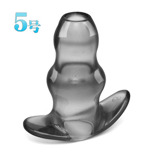 Venta al por mayor de fábrica, marca OEM, un set de juguete de limpieza anal con tapón y cuentas huecas visibles para mujeres, para auto-placer, impermeable - Product Image 6