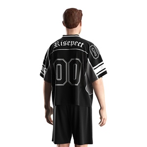 Camiseta Retro de Fútbol Americano para Hombre, Camisa Vintage de Rugby, Ideal para Entrenamiento y Salidas Casuales - Product Image 4