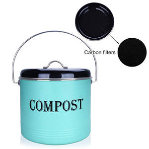 Vevor — poubelle de cuisine en acier inoxydable, corbeille de cosses biodégradables, pour ferme à vis, en comptoir - Product Image 5