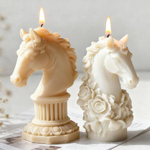 Moule en silicone YS Tête de Cheval pour Bougies, Fleurs, Décorations en Plâtre, Fournitures de Fabrication de Bougies DIY et d'Aromathérapie - Product Image 3