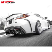 Adecuado para 2015-2018 Lexus rc350 300, 200 de 250 Cooperación regional parachoques trasero de fibra de carbono viento cuchillo