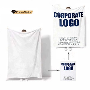 Couverture en flanelle polaire corail personnalisée avec logo de marque, impression photo par sublimation OEM, couverture personnalisée imprimée - Product Image 2