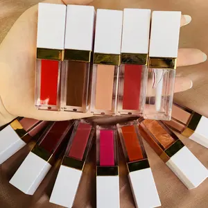 Cosmétiques colorés pour petits échantillons, rouge à lèvres mat, multicolore, vente en gros, usine, bas prix