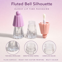 Emballage cosmétique vide personnalisé, flacon de gloss à lèvres en plastique, matériau ABS+AS, tube de gloss à lèvres de 6 ml pour rouge à lèvres liquide, blush