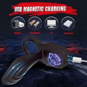 Control remoto Beat vibración <span class=keywords><strong>Eros</strong></span> anillo hombres y mujeres con dispositivo de masturbación bloqueo espermatóforo anillo esposa choque juguetes sexuales - Product Image 5