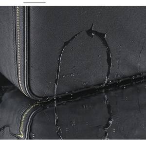 Estuche de <span class=keywords><strong>Maquillaje</strong></span> de Gran Capacidad, Maleta de Cosméticos de PU Moderna <span class=keywords><strong>con</strong></span> Espejo de Pantalla <span class=keywords><strong>Completa</strong></span>, Cierre de Cremallera, Bolsa de Almacenamiento de Cosméticos de Viaje - Product Image 3