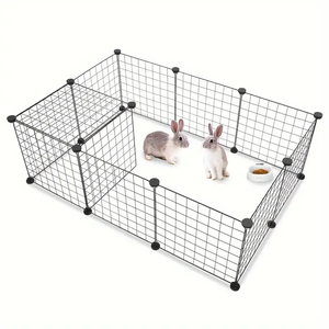 Binnen En Buiten Huisdier Kooi Veelzijdige <span class=keywords><strong>Diy</strong></span> Pet Box Met Verwijderbare Metalen Bedrading, Kitten Huis Met Trap - Product Image 3