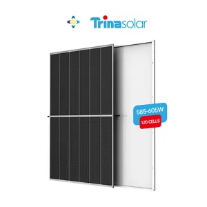 Trina solaire 585W 590W 595W 600W 605W Trina TSM-DE20 panneau d'énergie solaire demi-coupe Trina panneau solaire prix taille de plaquette 210*210