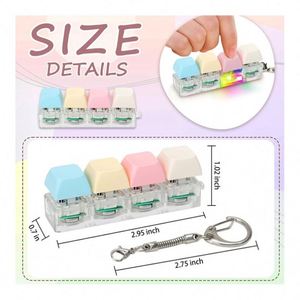 Unique Quacking <b>Duck</b> Sound Effect Lightweight Keychain Fidget Toy Durable PVC Material Custom Logo Sensory Play Promotional - Product Image 4