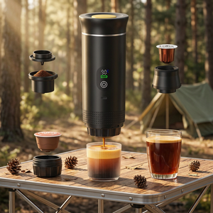 Cafetera portátil inalámbrica USB, cafetera espresso portátil ligera, mini cafetera de viaje para oficina, hotel, viajes - Product Image 1